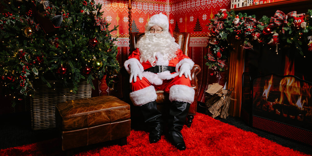 Santa at Santa's Magical Wonderland in the Sky Tower